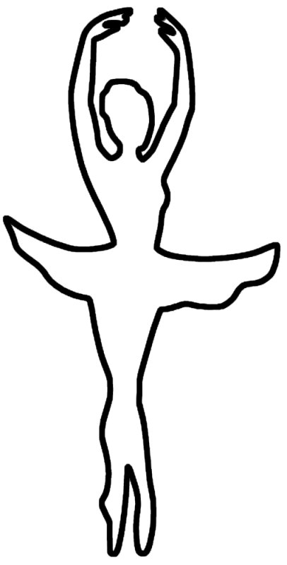 Шаблон балерины для вырезания