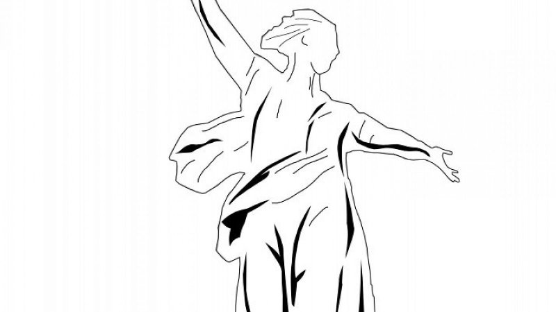 Родина-мать Волгоград силуэт