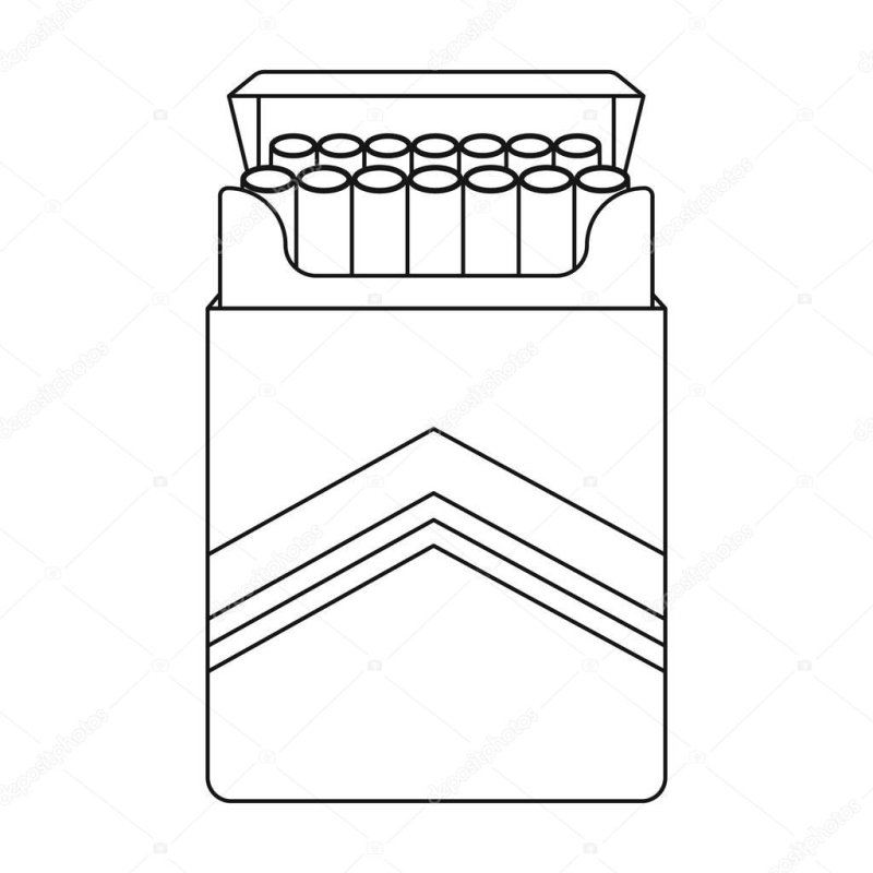 Разрисовка пачки сигарет