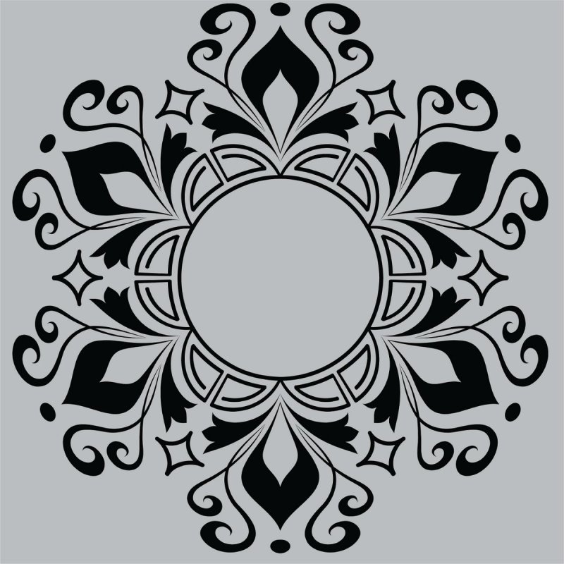 Круглый узор