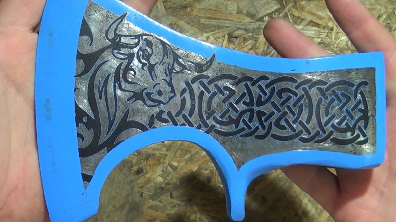 Трафареты для гравировки на топоре