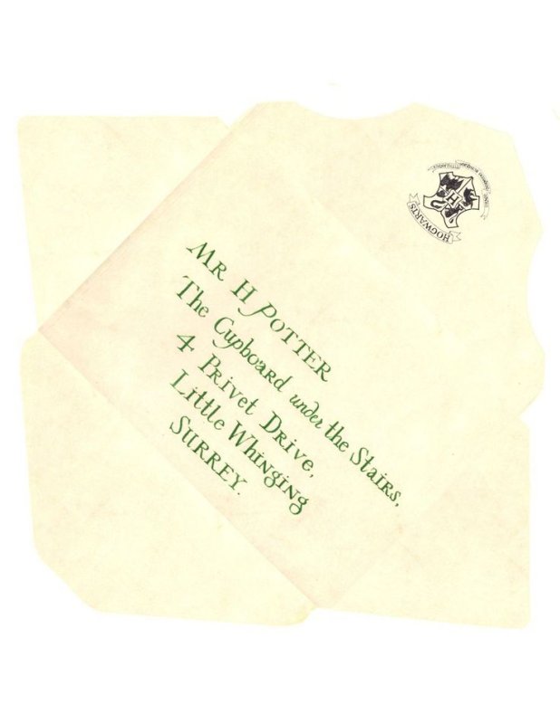 Гарри Поттер конверт из Хогвартса