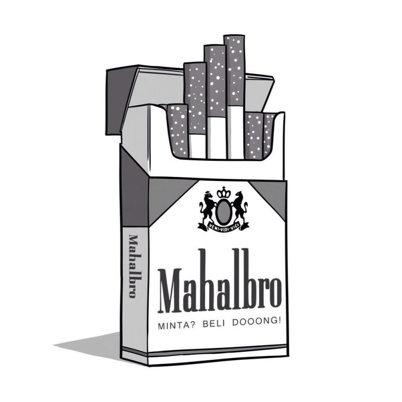 Рисунки карандашом сигареты Мальборо