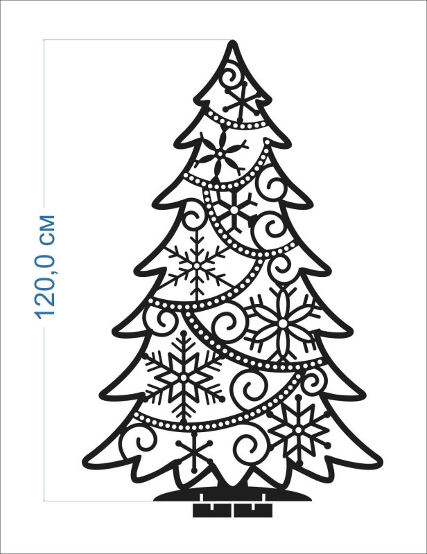 Елочка из фанеры чертежи