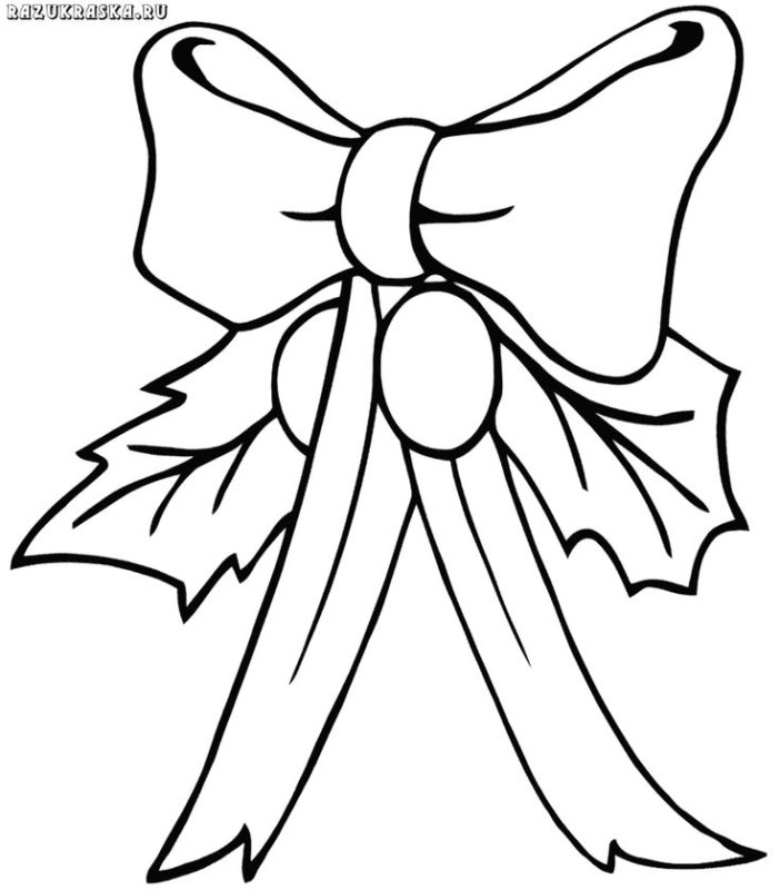 Бантик трафарет