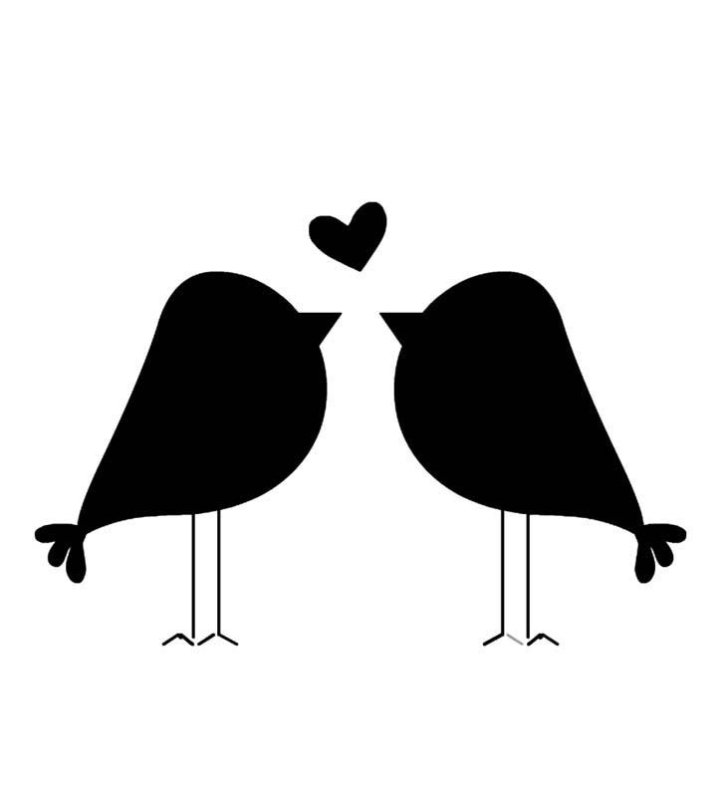 Трафарет птички