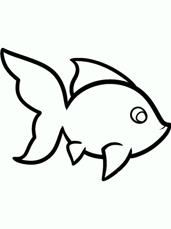 Трафарет рыбы