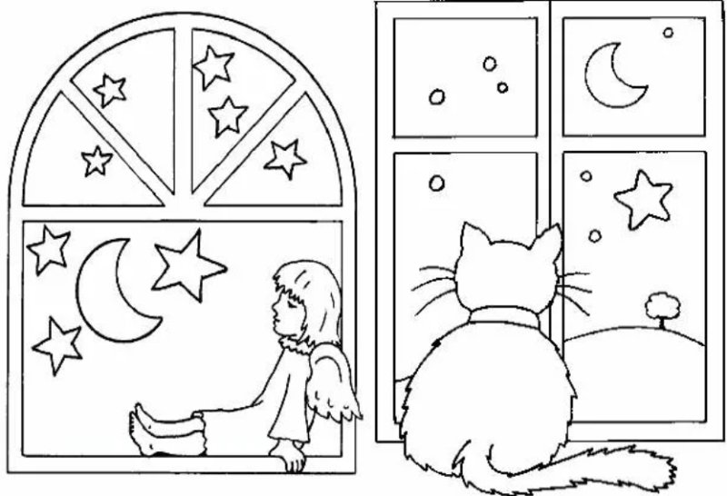 Новогодние рисунки на окнах