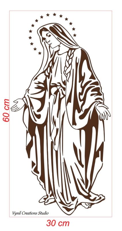 Богоматерь силуэт