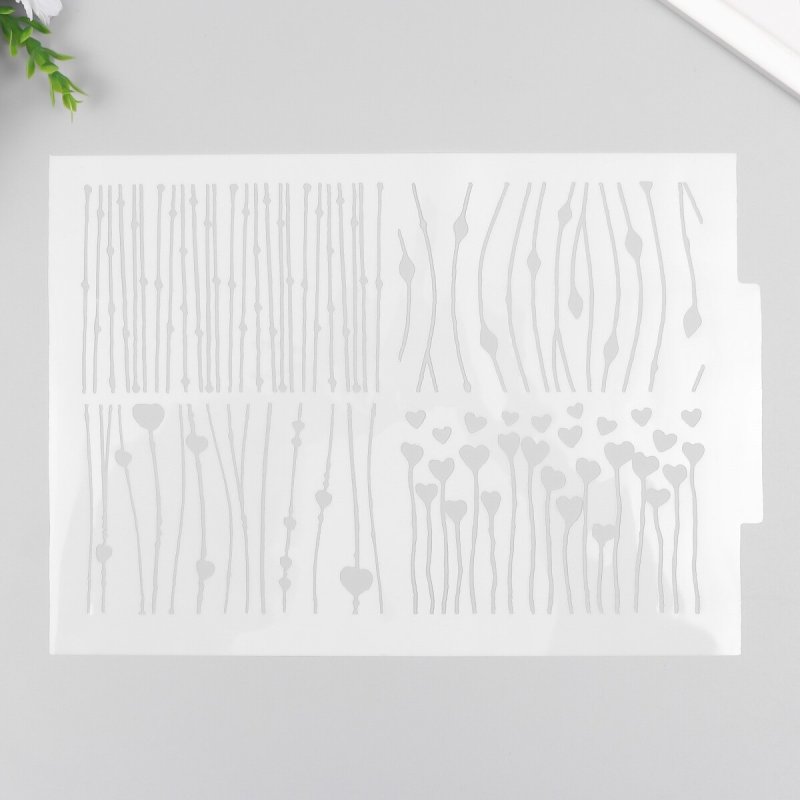 Трафарет нитки