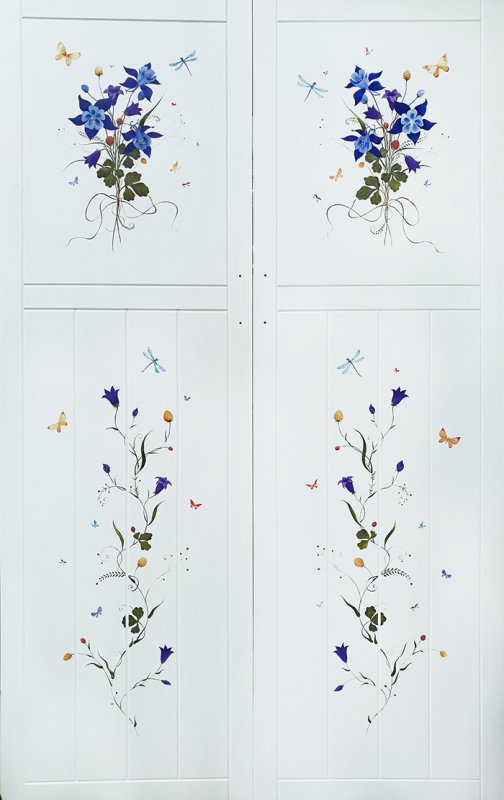 Роспись дверцы шкафа