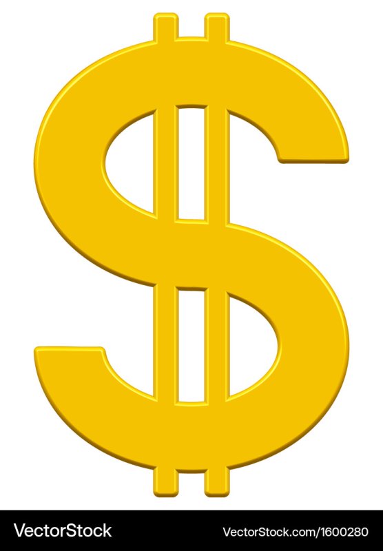 Шаблон значка доллара