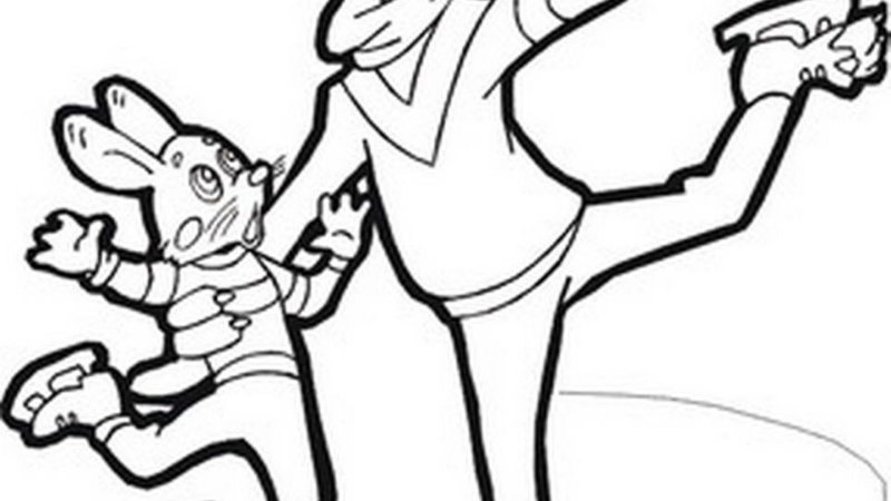 Раскраска "ну, погоди!"