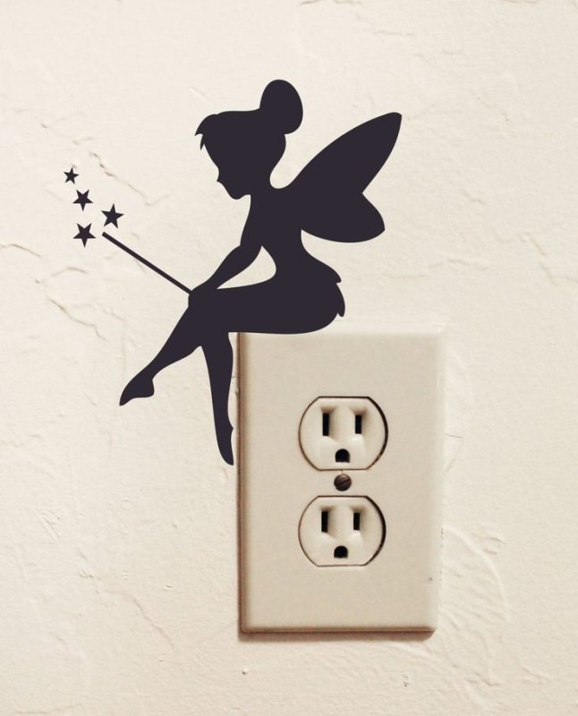 Наклейки на выключатели и розетки