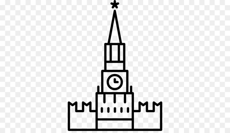 Спасская башня Московского Кремля вектор