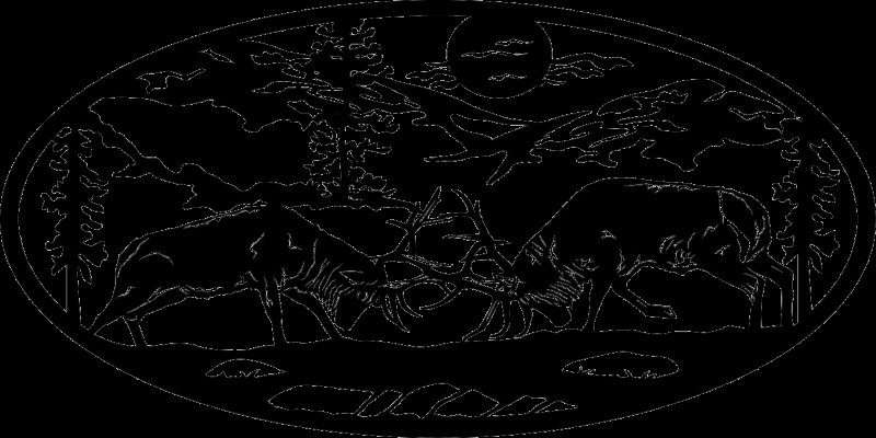 Трафарет охота