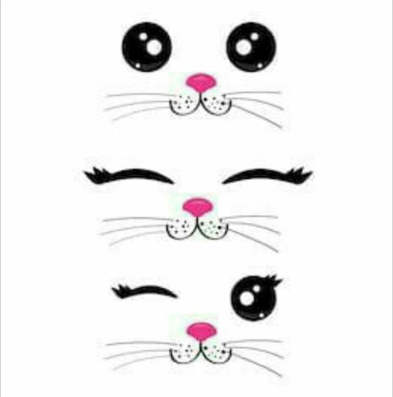 Мордочка кота рисунок