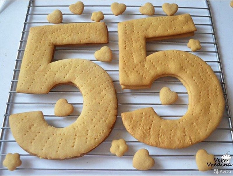 Торт медовик цифра 5