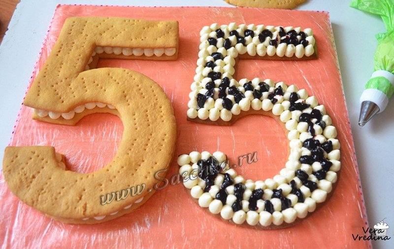 Торт цифра украшение