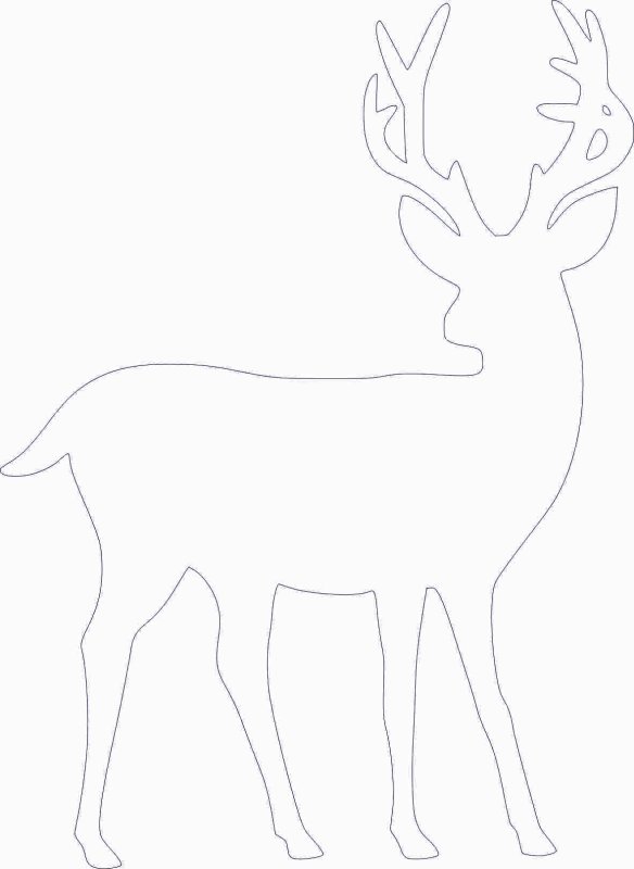 Трафарет "олени"