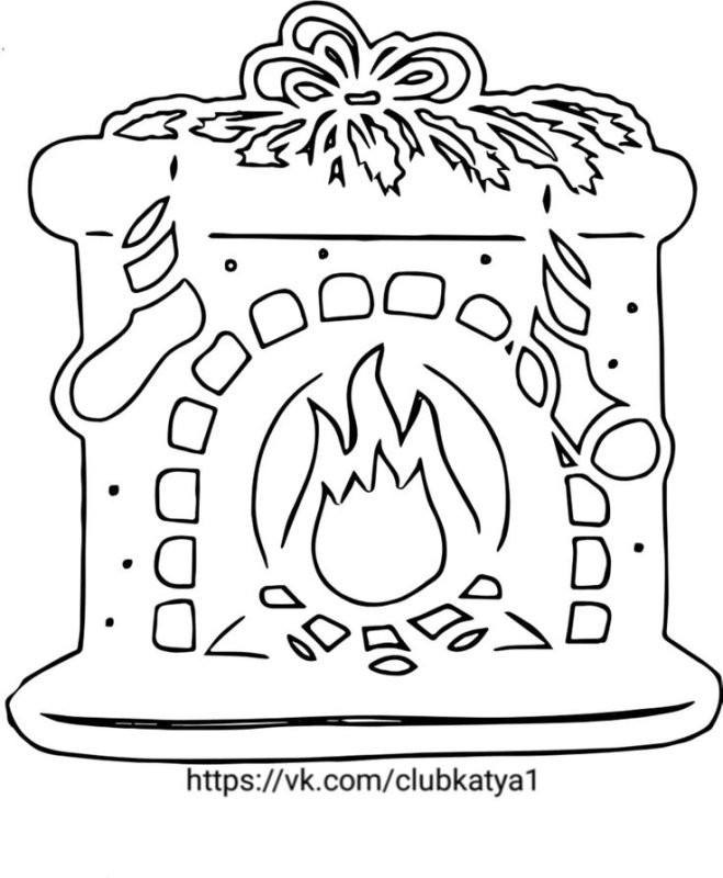 Вытынанки камина