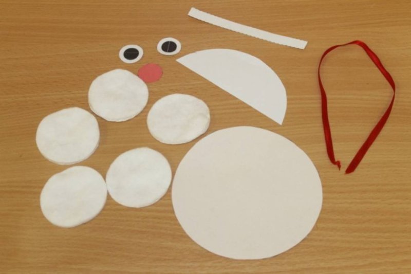 Дед Мороз с ватными дисками