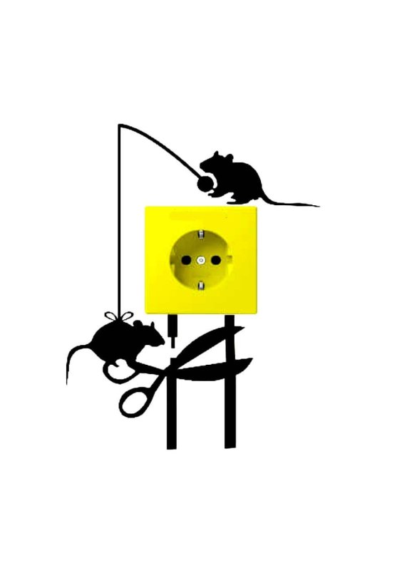 Трафарет для розеток и выключателей