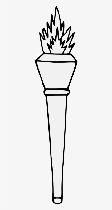 Факел раскраска