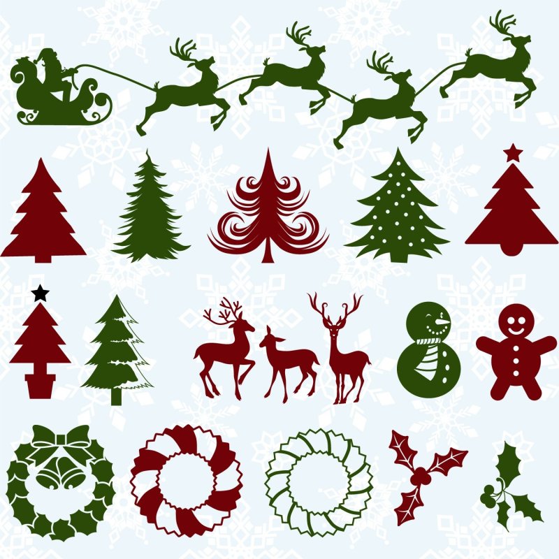 Новогодние силуэты