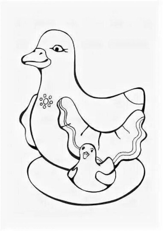 Дымковская уточка 2 младшая