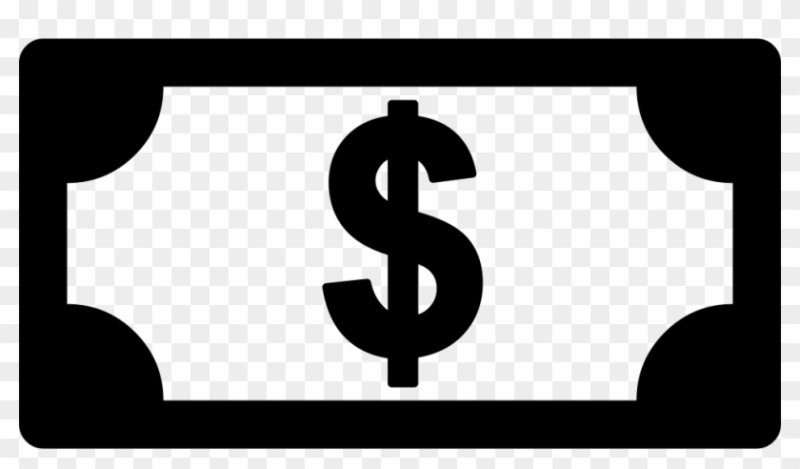 Значок купюры доллара