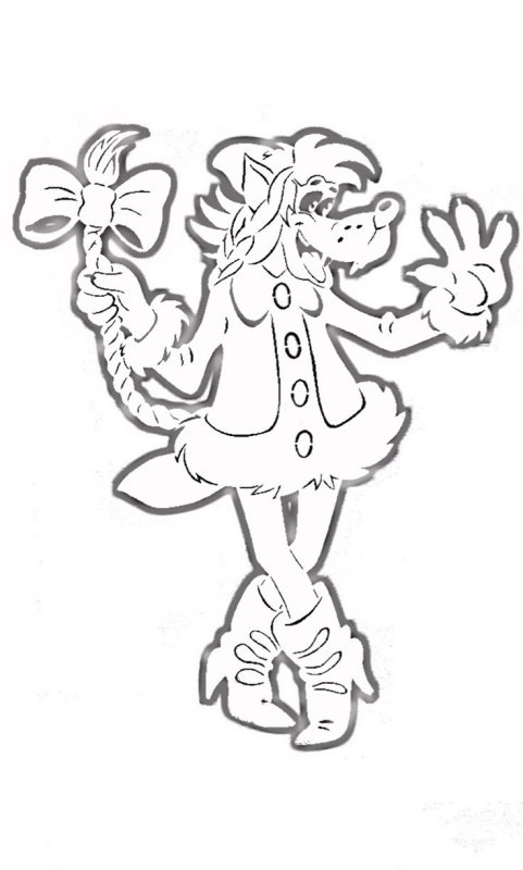 Трафареты на окна ну погоди