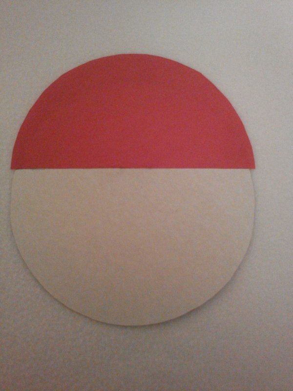 Дед Мороз из бумаги кружочками