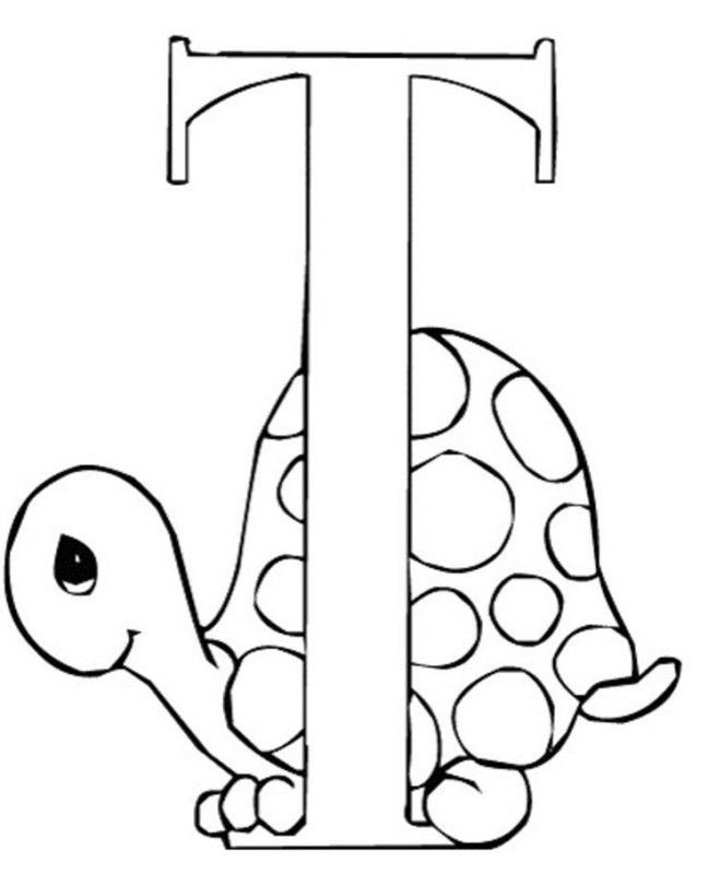 Веселые буквы для раскрашивания