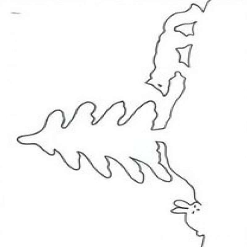 Трафарет сосульки для вырезания