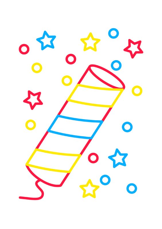 Ребенок с хлопушкой