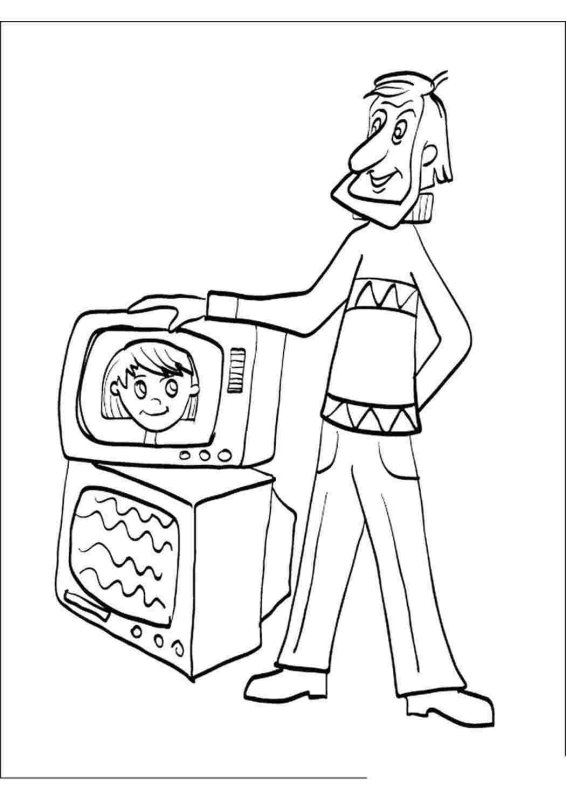 Раскраска «в Простоквашино»