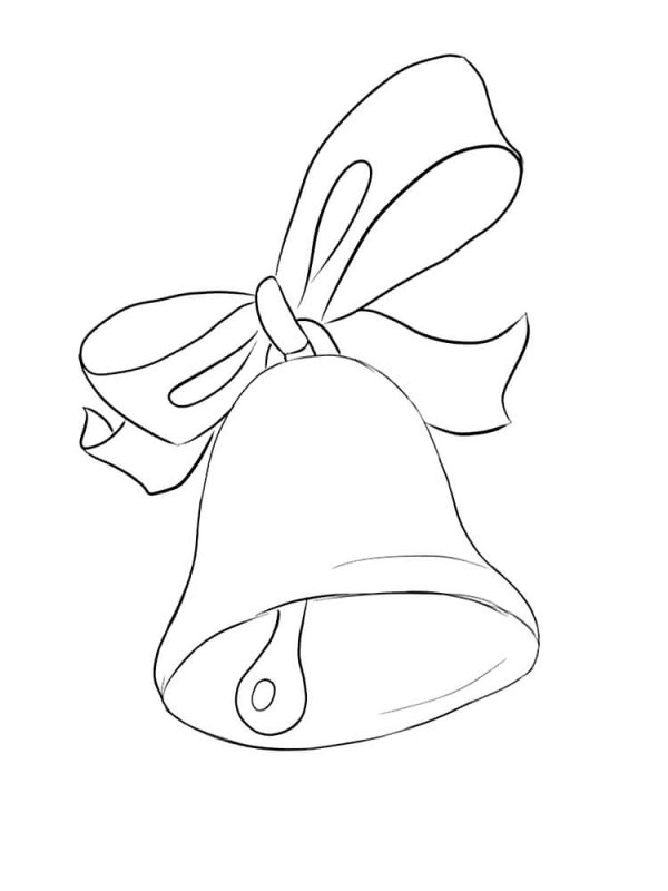 Колокольчик раскраска