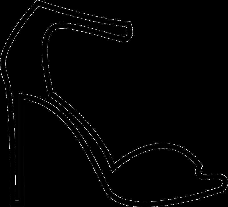 Трафарет туфли