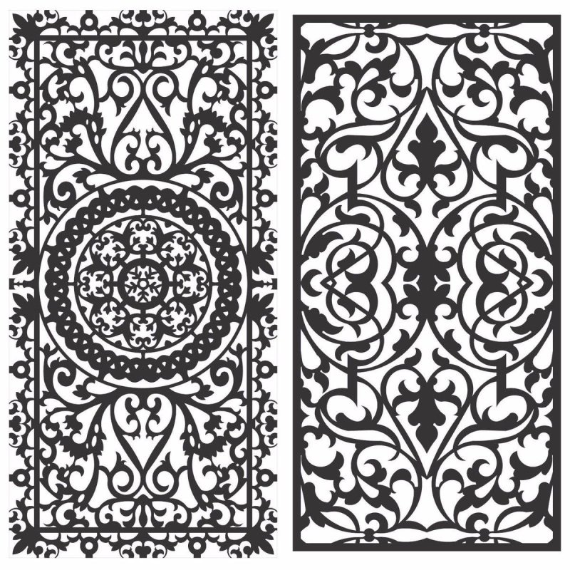 Вектор узоры для ЧПУ лазера Готика