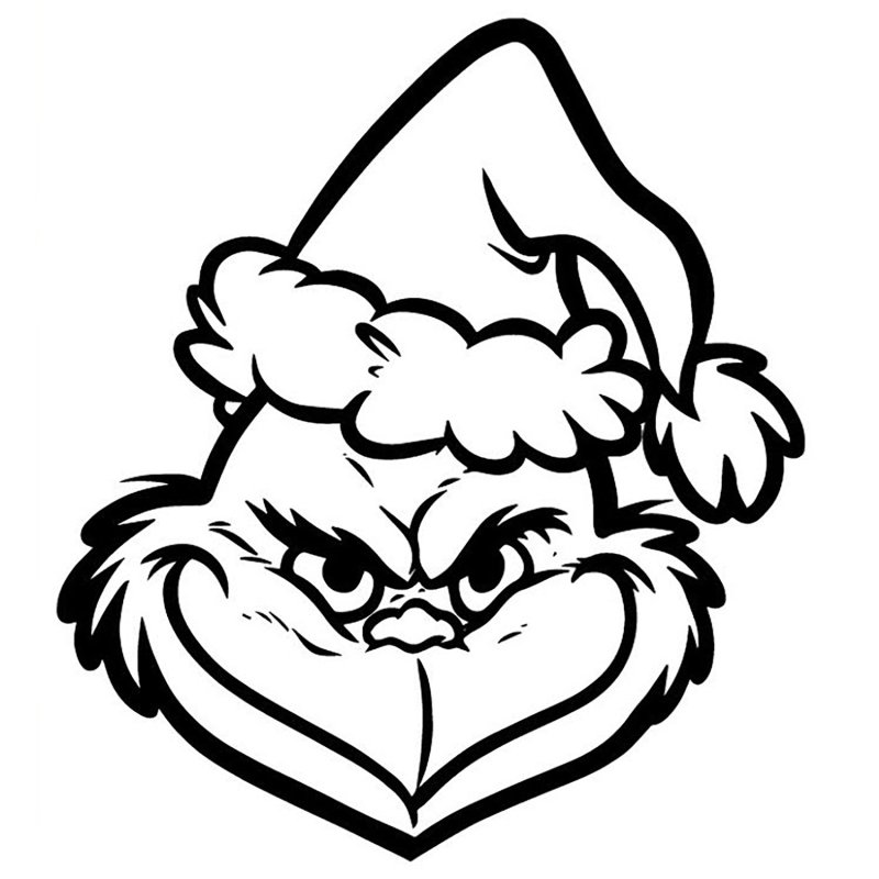 Гринч черно белый