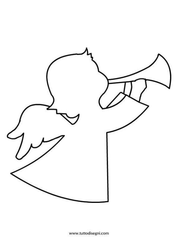 Ангелочки трафарет