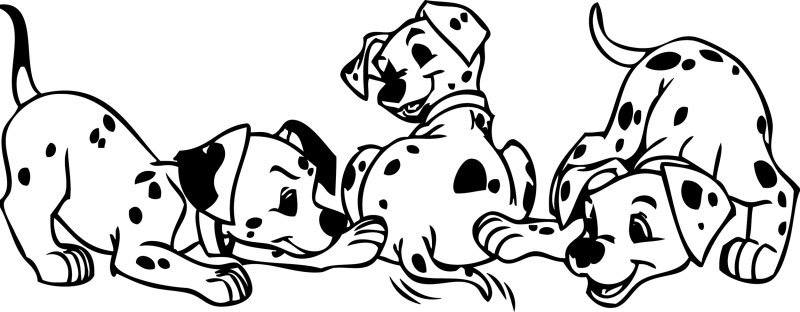 Далматинец трафарет