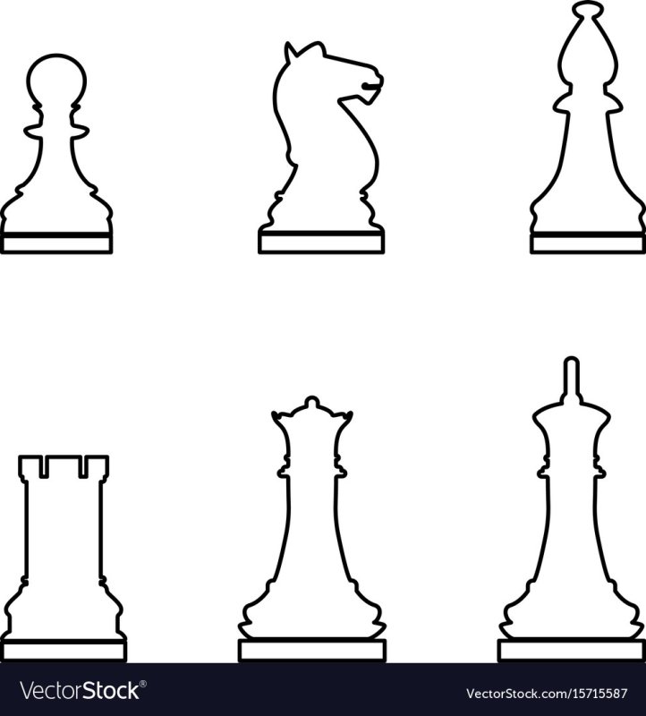 Силуэты шахматных фигур