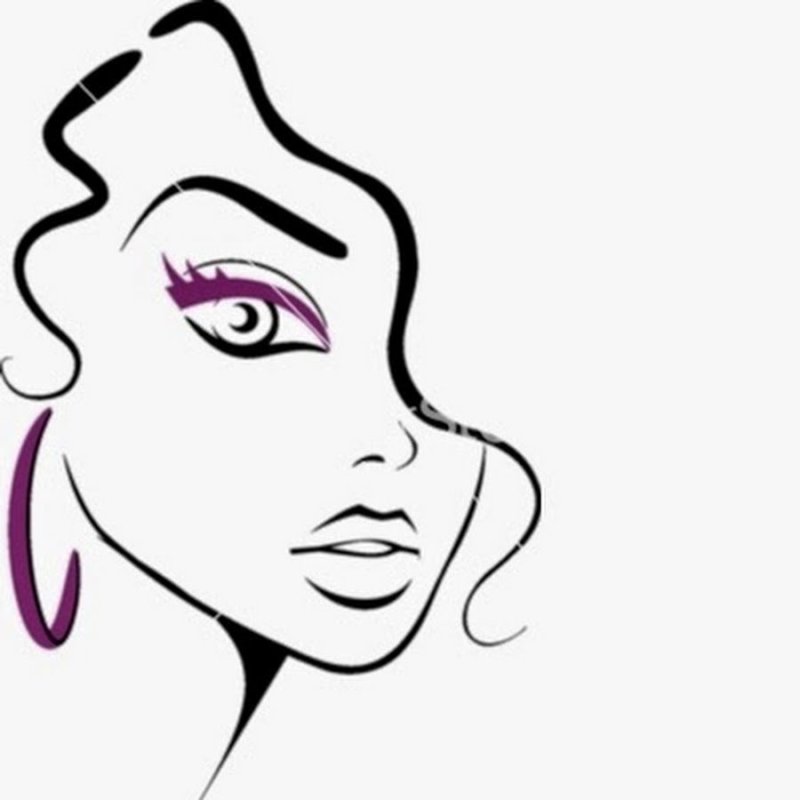 Очертания женского лица