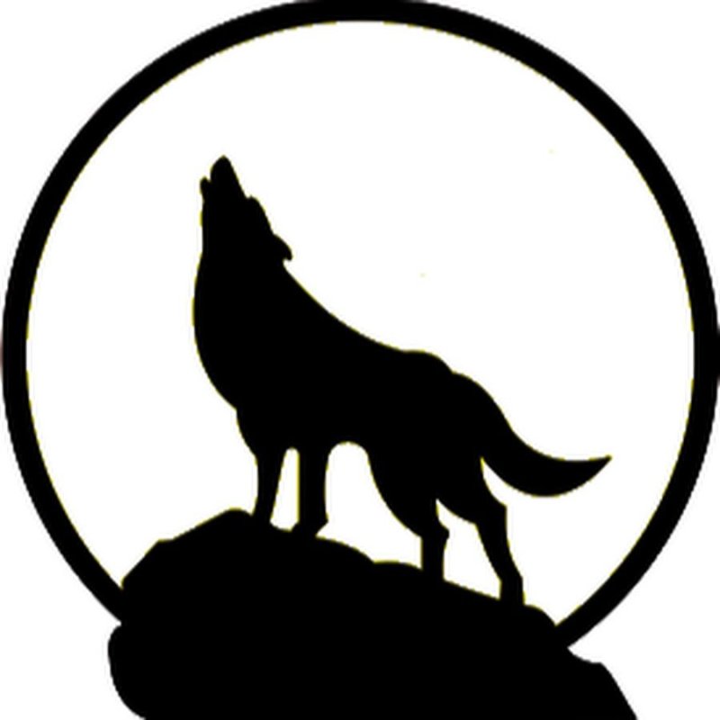 Силуэт волка
