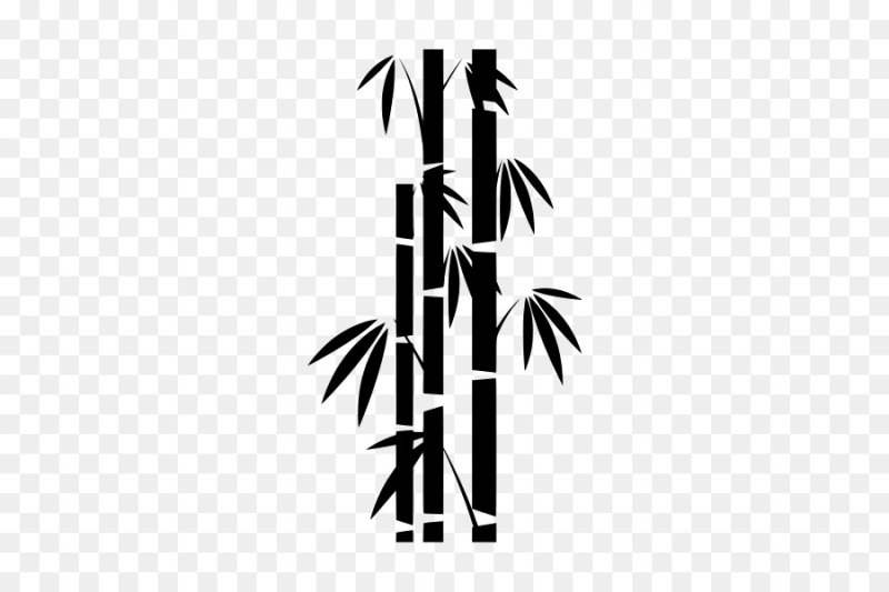 Трафарет бамбук