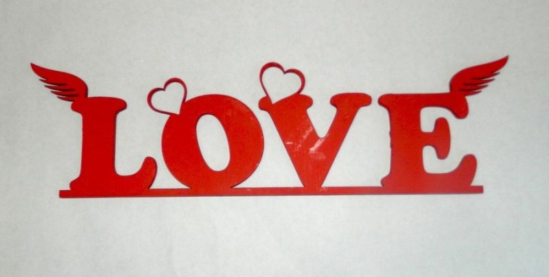 Объемные буквы Love