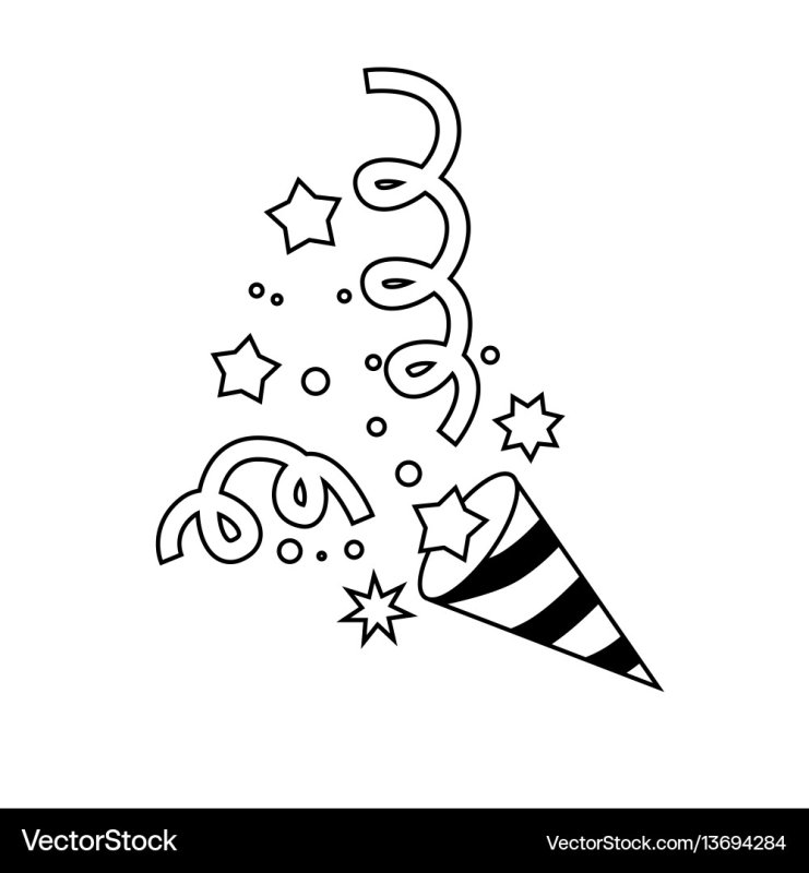 Трафарет конфетти