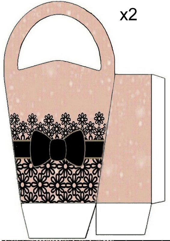 Распечатка сумочки для подарка